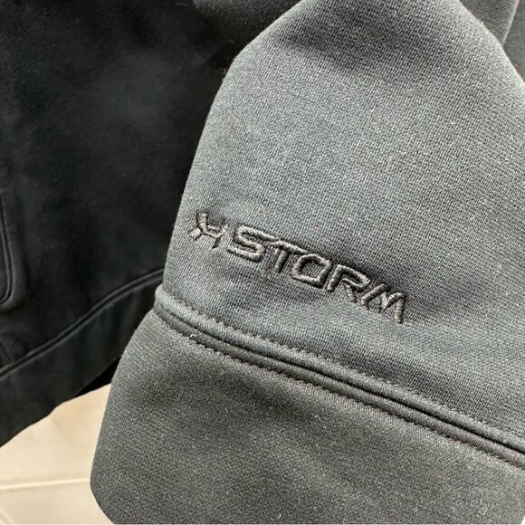 Under Armour storm loose fit Black red long sleeve hooded sweatshirt men's large - Picture 3 of 4